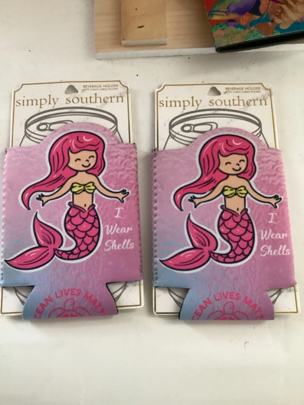 Simply Southern Drink Coozies, Wooden Beach Sign